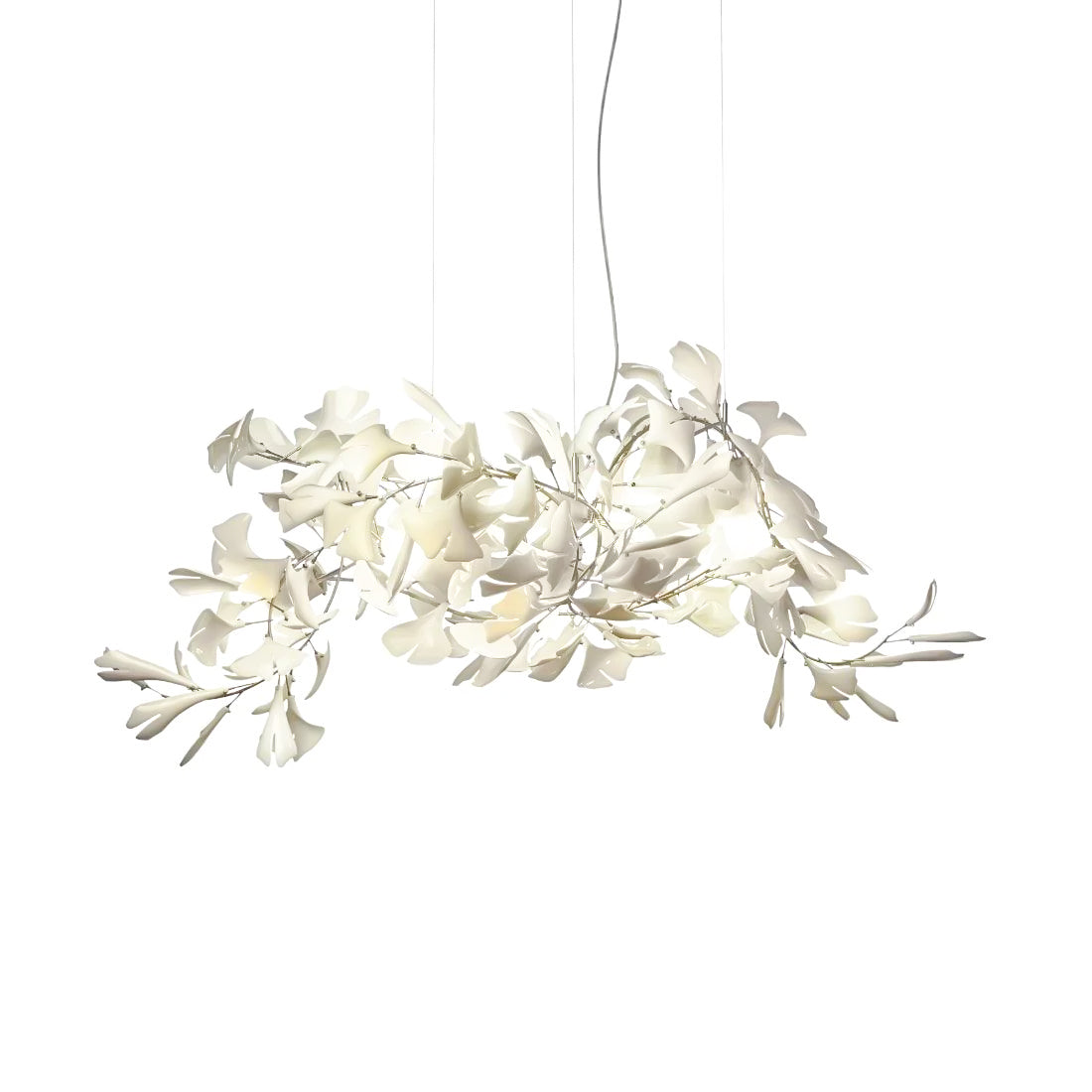 Ayla Chandelier Gingko Petal Ceramic
