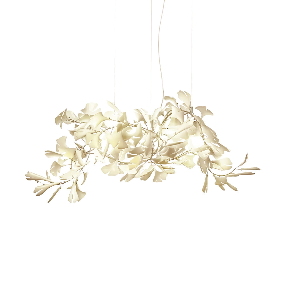 Ayla Chandelier Gingko Petal Ceramic