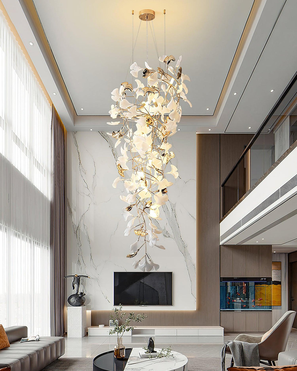 Claire Luxury Gingko Chandelier