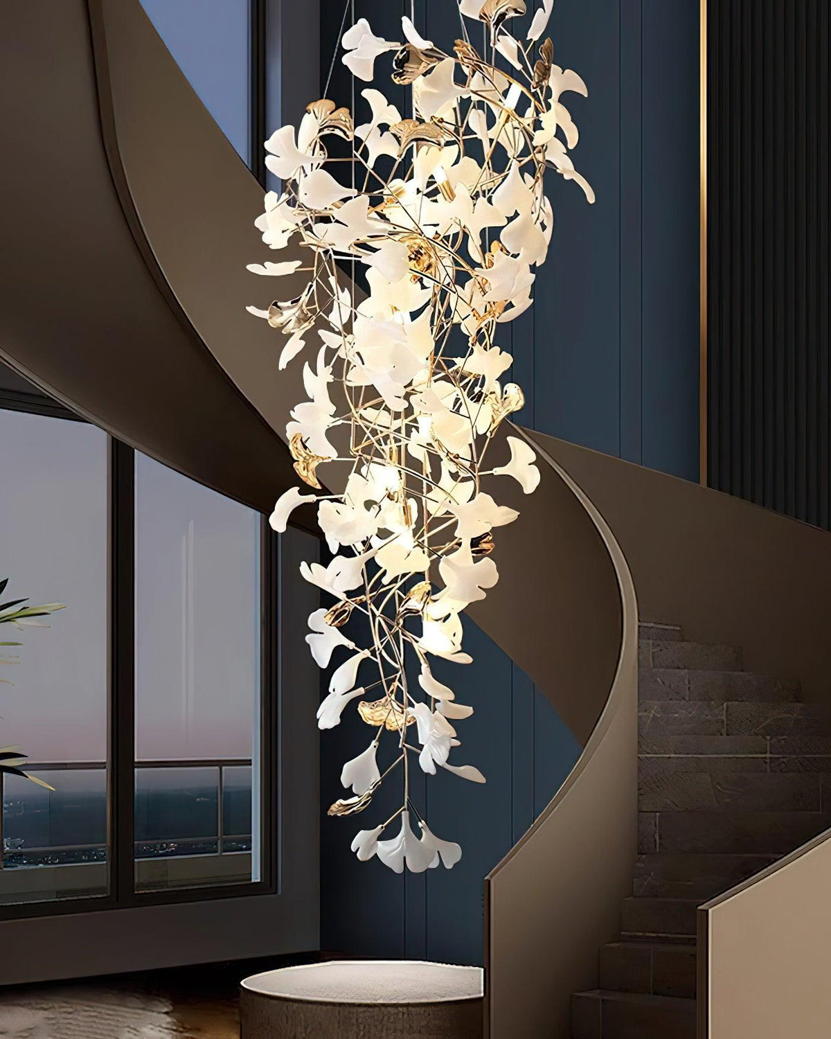 Claire Luxury Gingko Chandelier