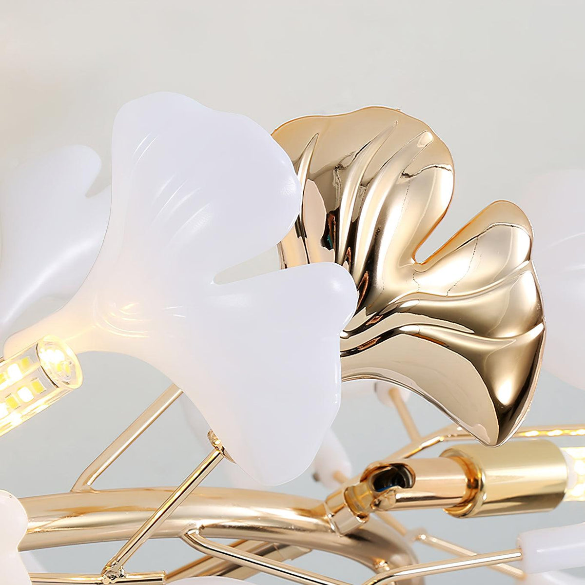 Artheel Premium Nordic Art Gingko Rotating Ceramics Ceiling Lamp