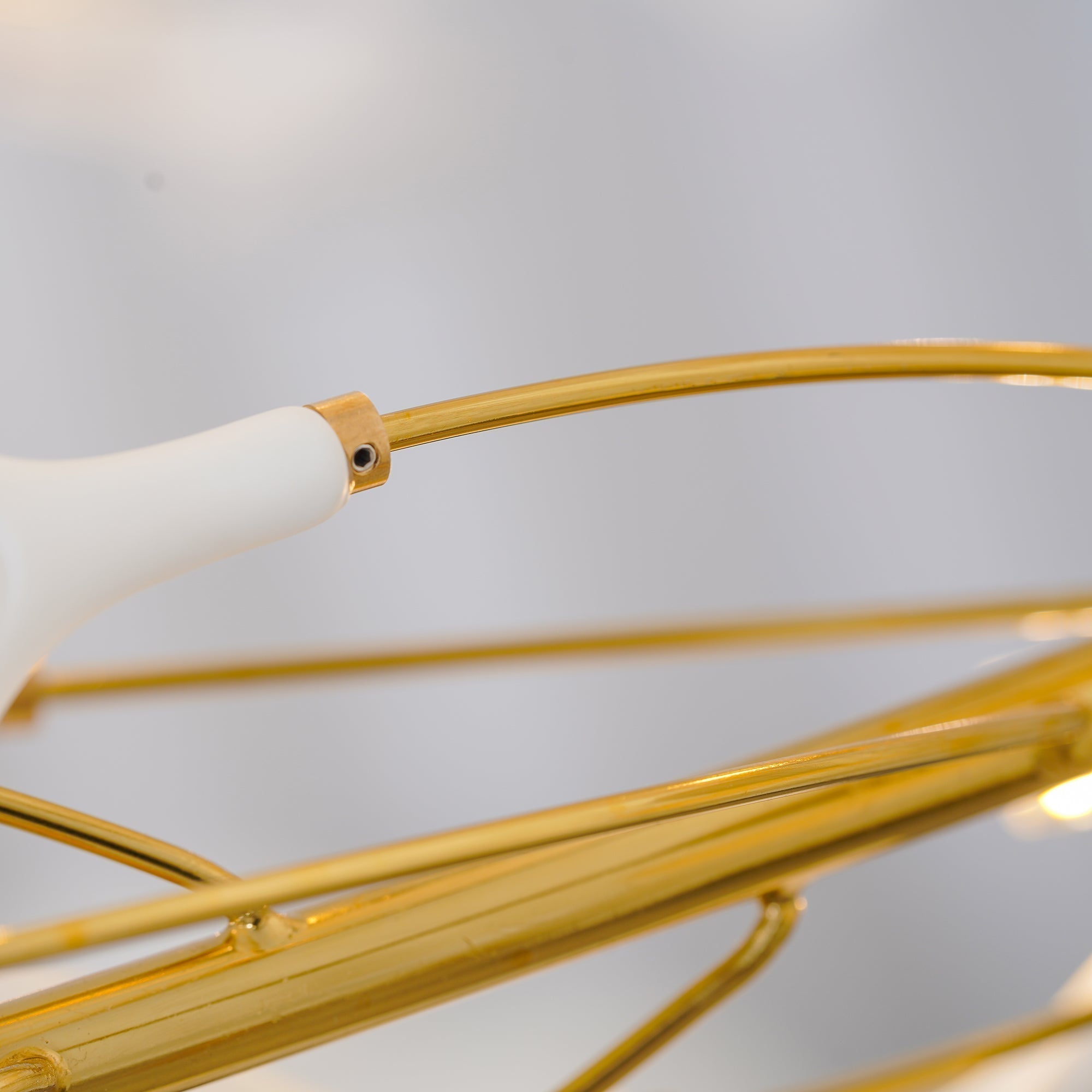 Umberis Pendant Lamp Gingko Porcelain Leaves Gold
