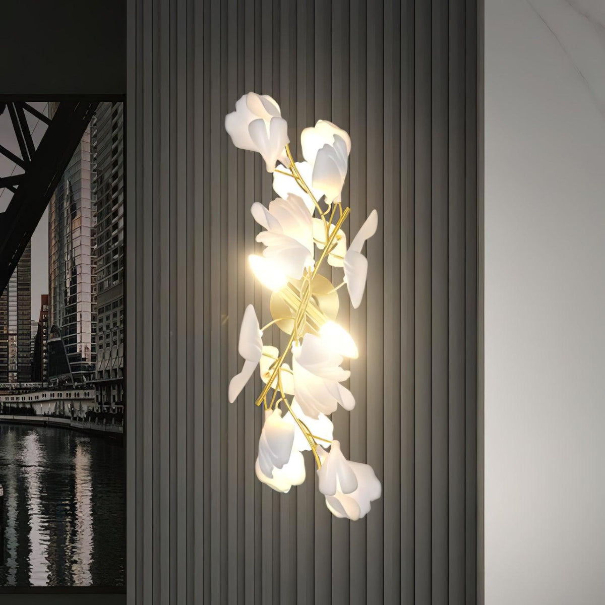 Ardenstone Gingko Flowers Indoor Wall Light
