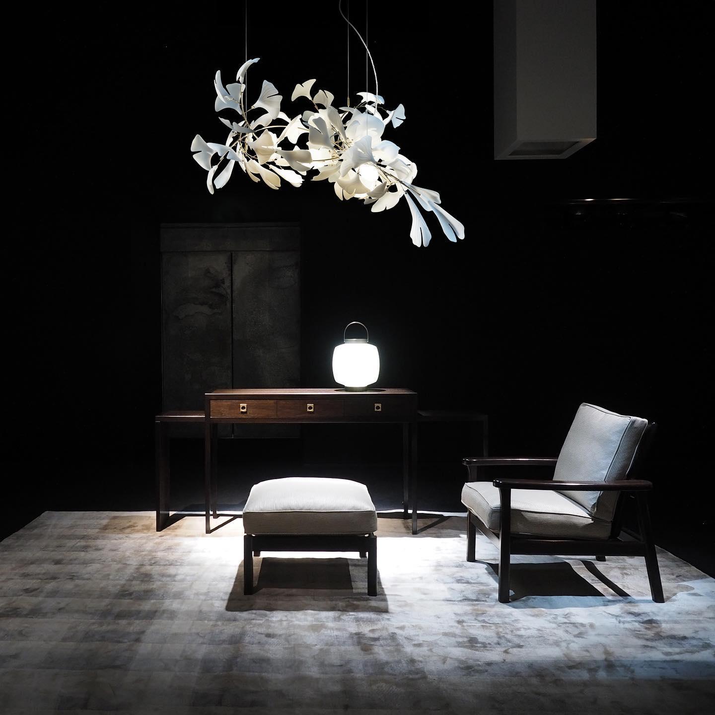 Ceroraine Chandelier Gingko A Porcelain LED Modern