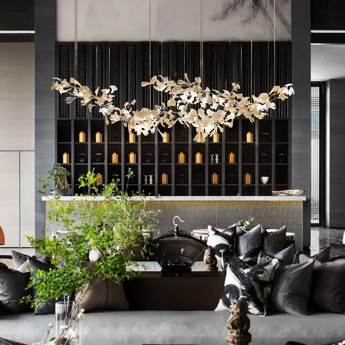 Vashayra Floral Capiz Shell Chandelier