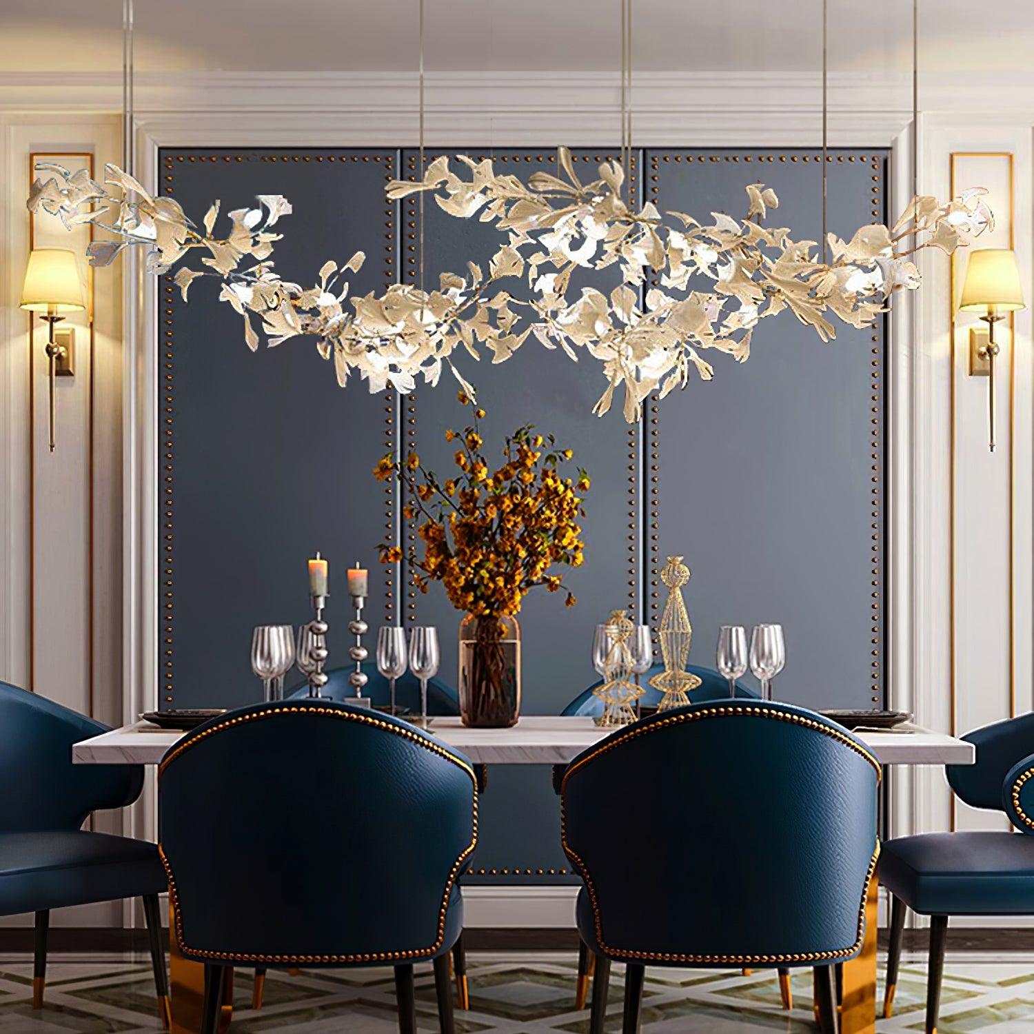 Vashayra Floral Capiz Shell Chandelier