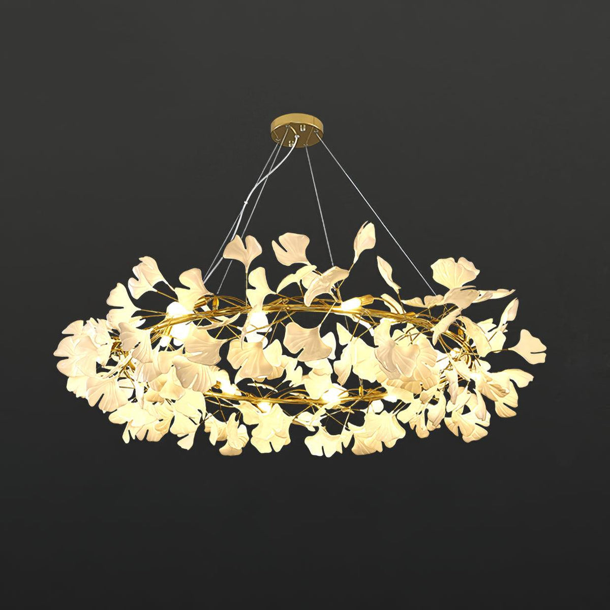 Orelalella Chandelier Gingko LED Branch