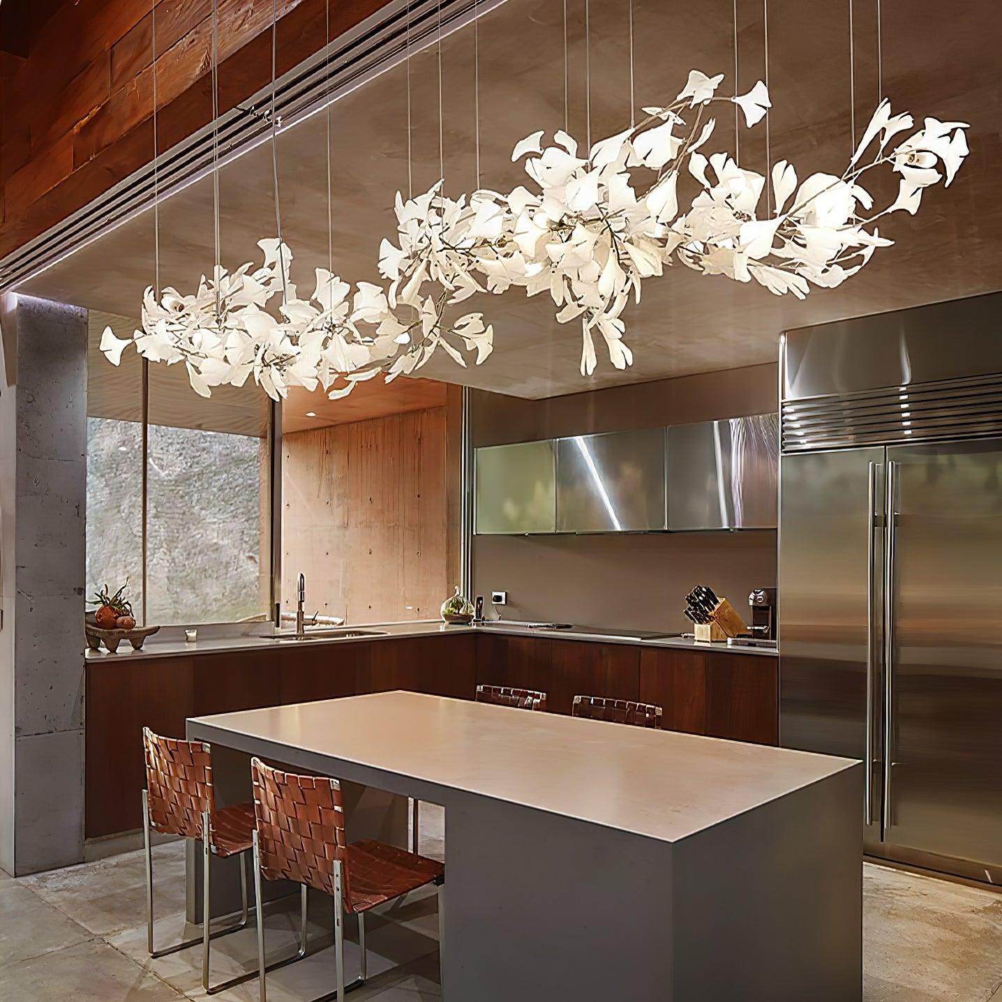 Vashayra Floral Capiz Shell Chandelier
