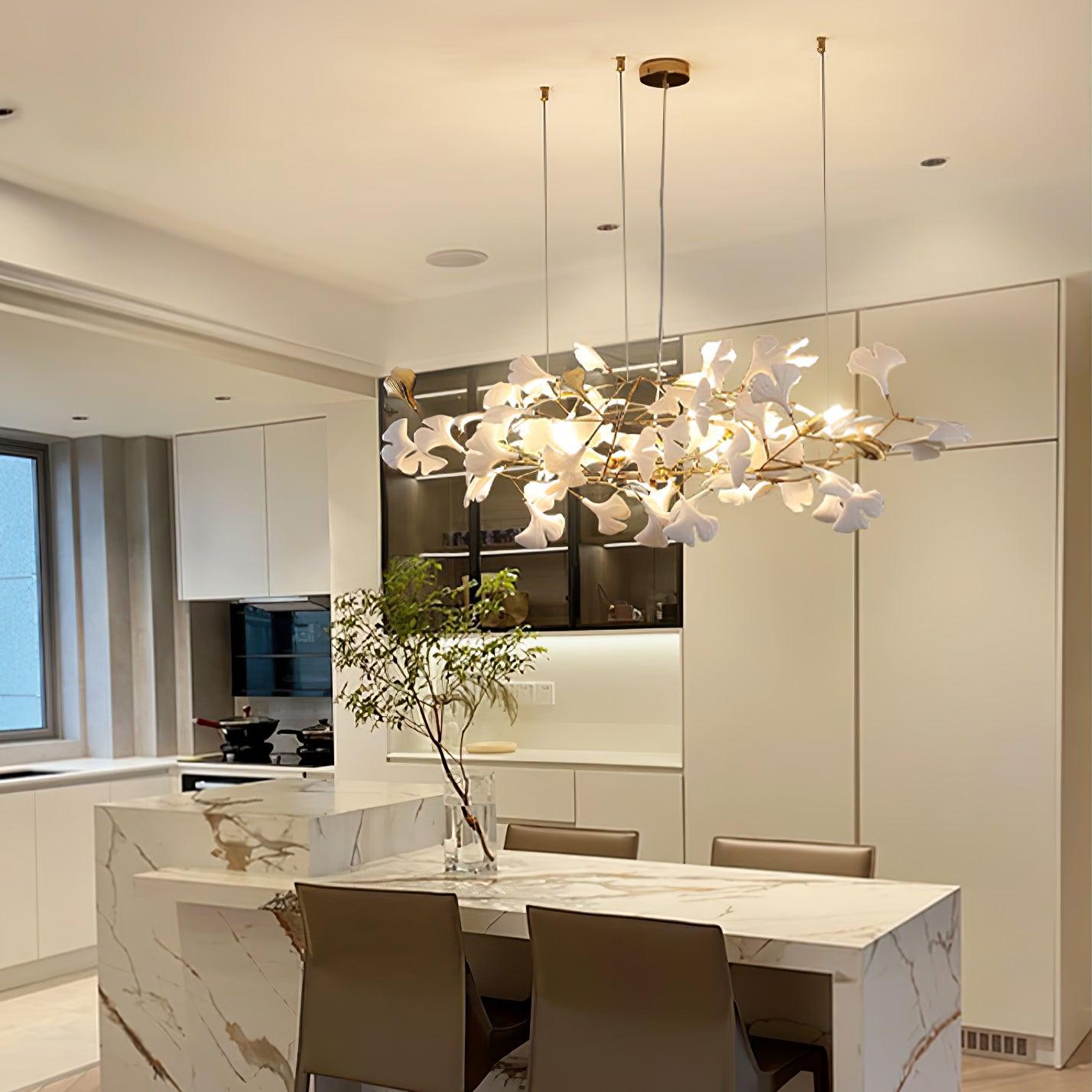 Vashayra Floral Capiz Shell Chandelier