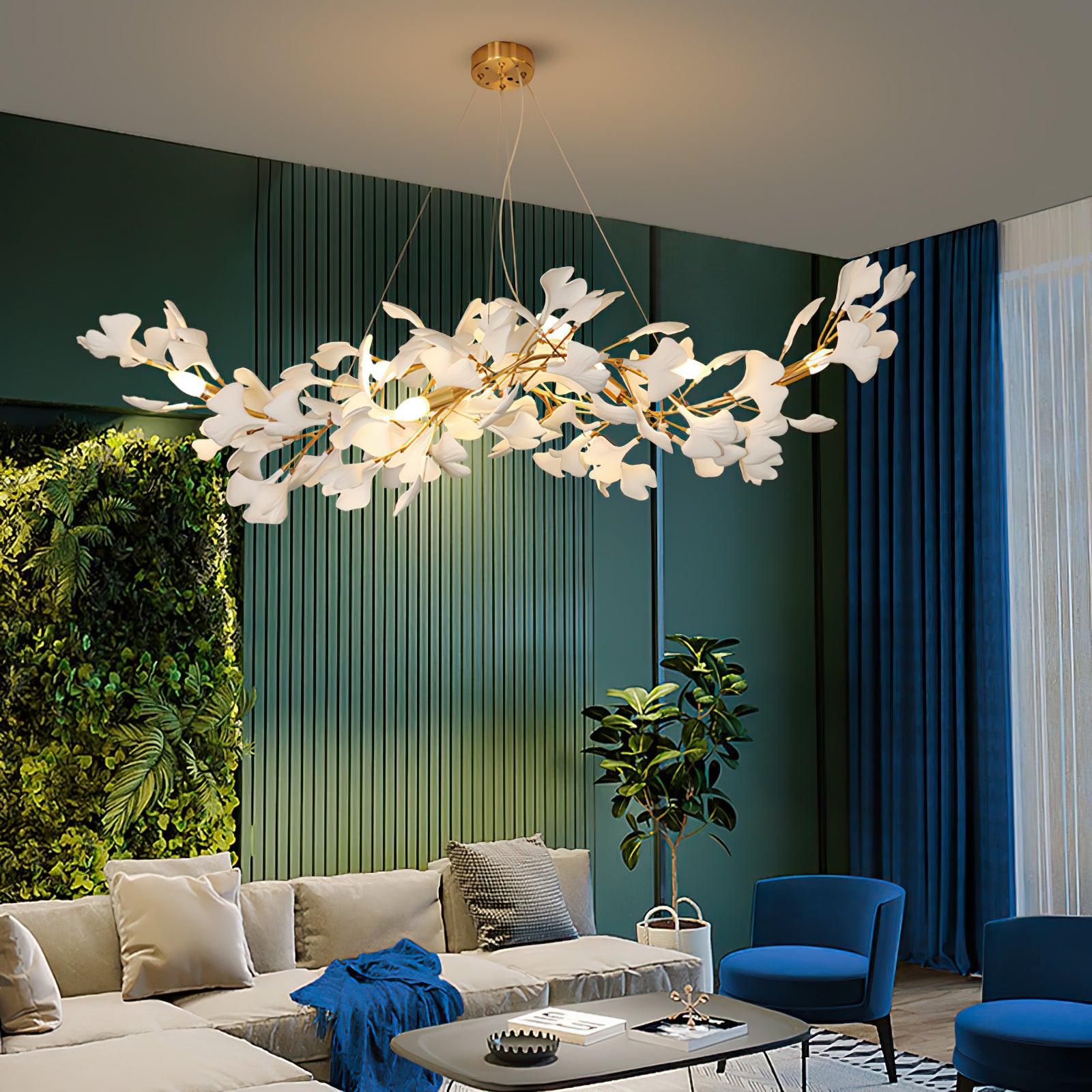 Vashayra Floral Capiz Shell Chandelier