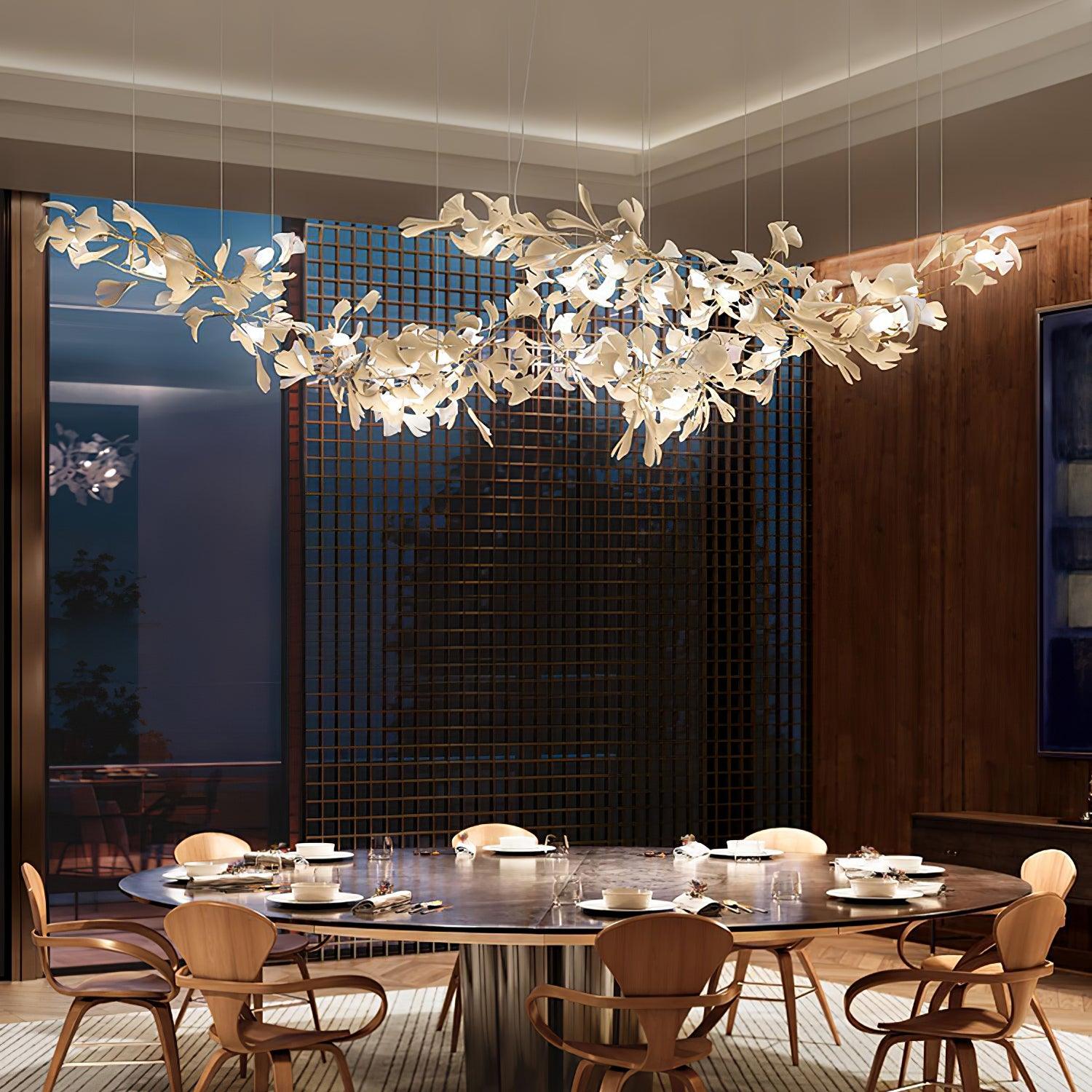 Vashayra Floral Capiz Shell Chandelier