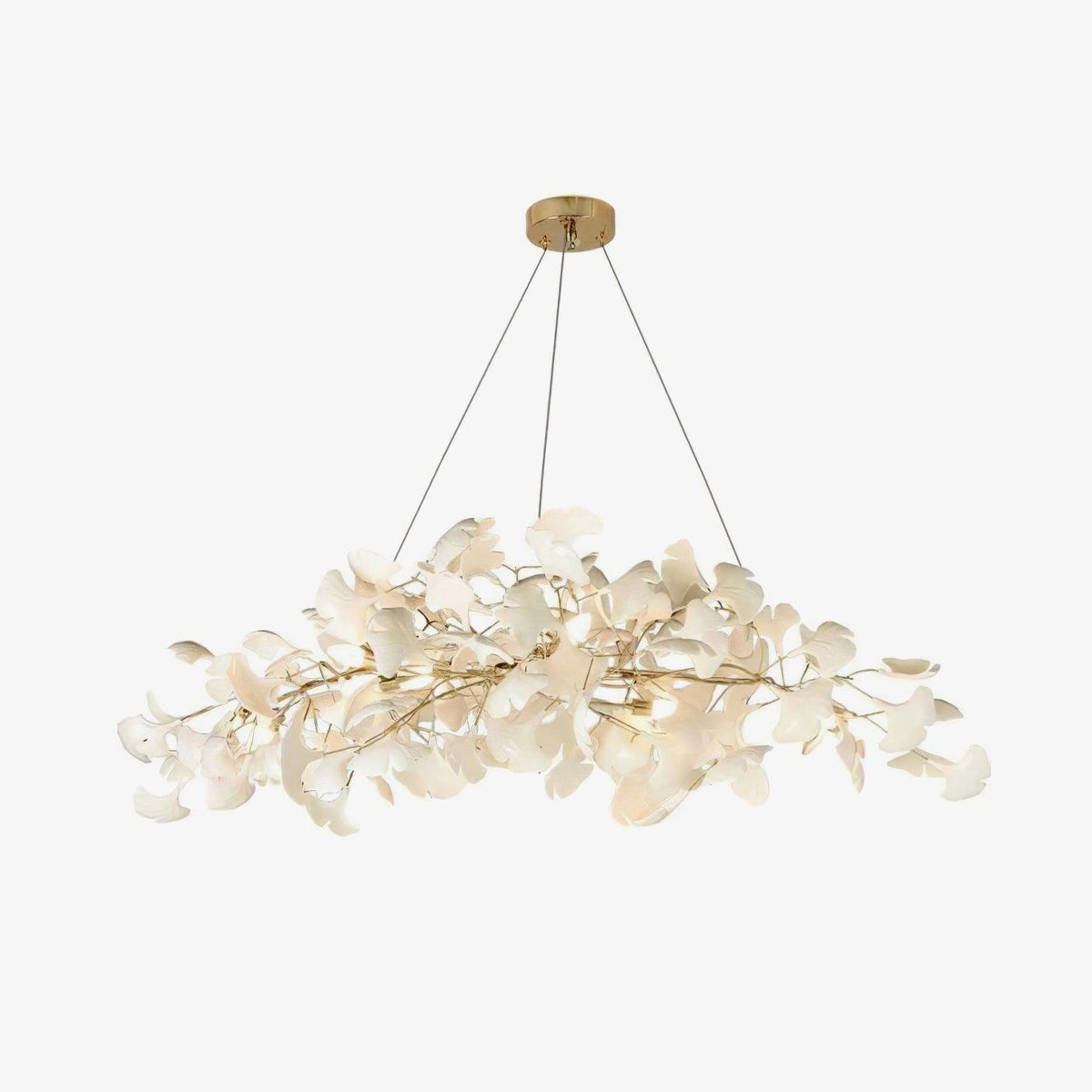 Oriiselle Chandelier Ceramic Gingko Petal Gold