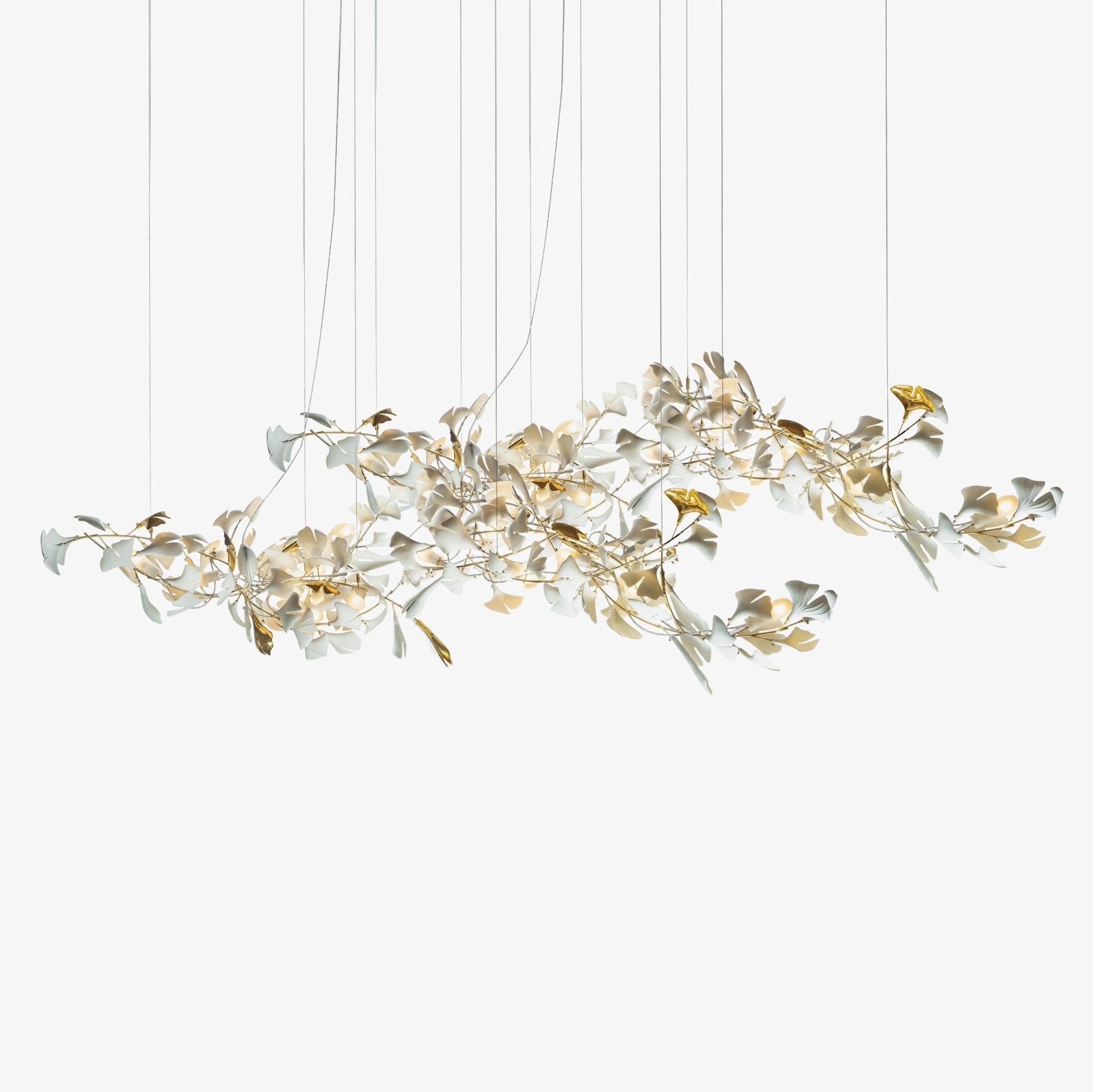 Viraaelle Leaves Combination Gingko Ceramics Chandeliers