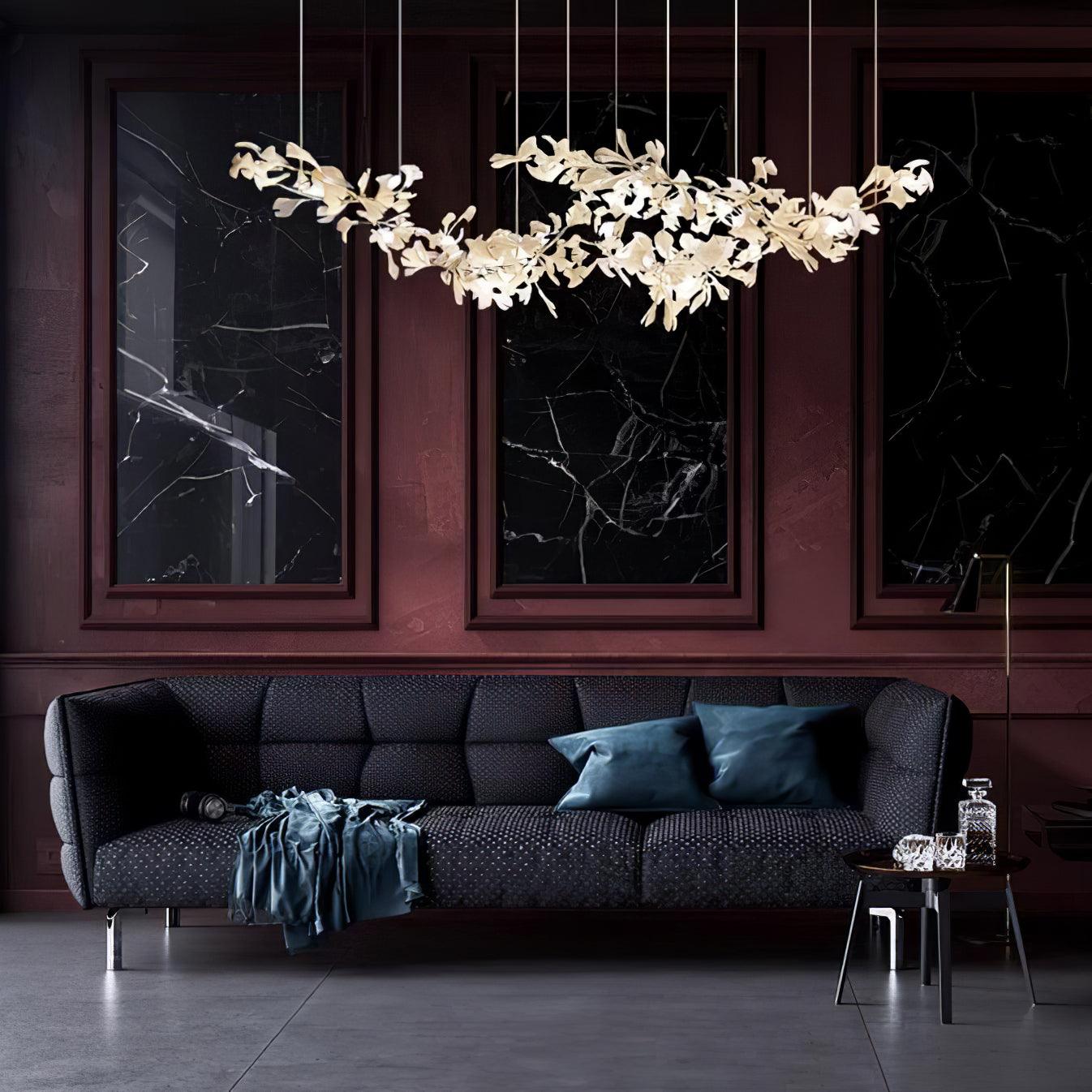 Elorus Double Layer Combination Gingko Chandelier