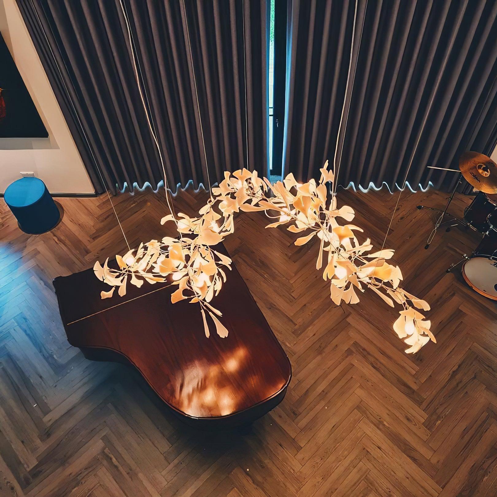 Viraaelle Leaves Combination Gingko Ceramics Chandeliers