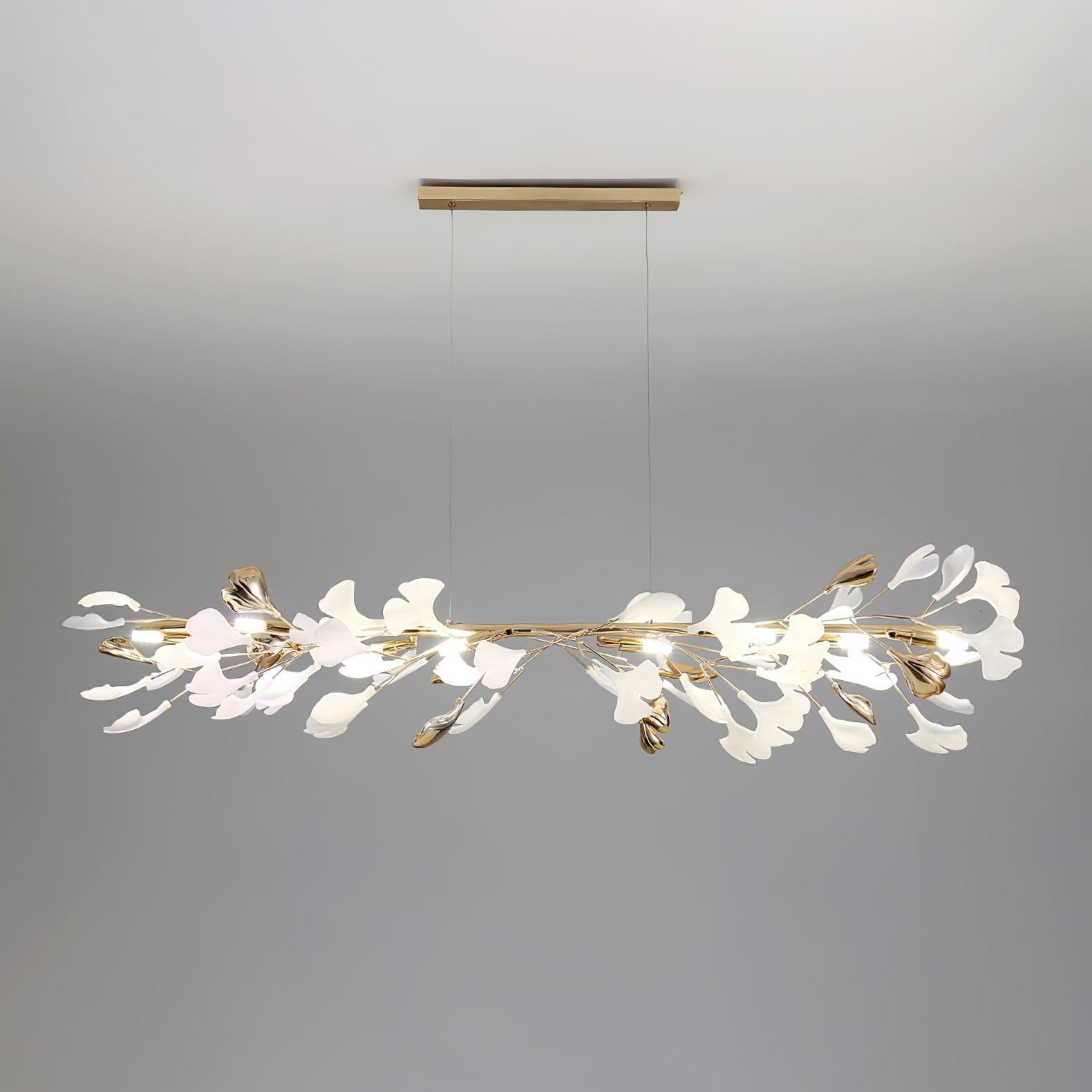 Vixu Postmodern Luxury Gingko Ceramics Chandelier