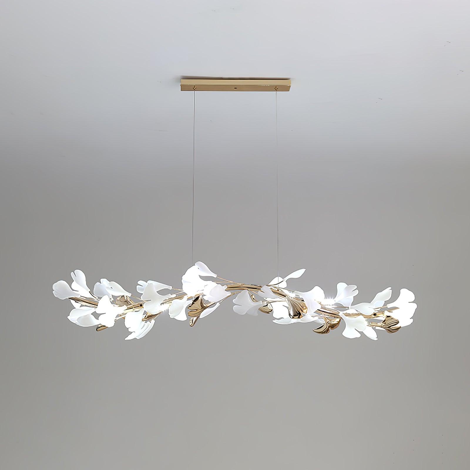 Vixu Postmodern Luxury Gingko Ceramics Chandelier