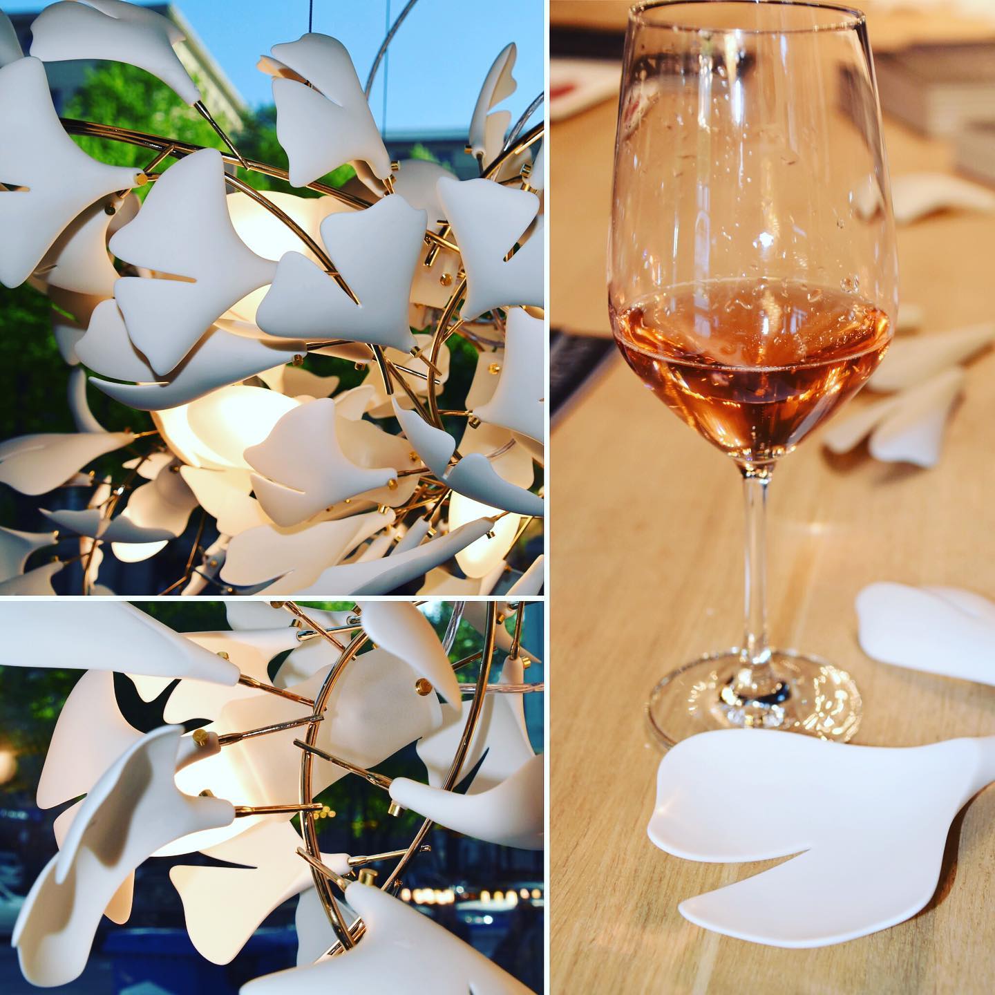 Eurzoris Gingko Leaf Chandelier