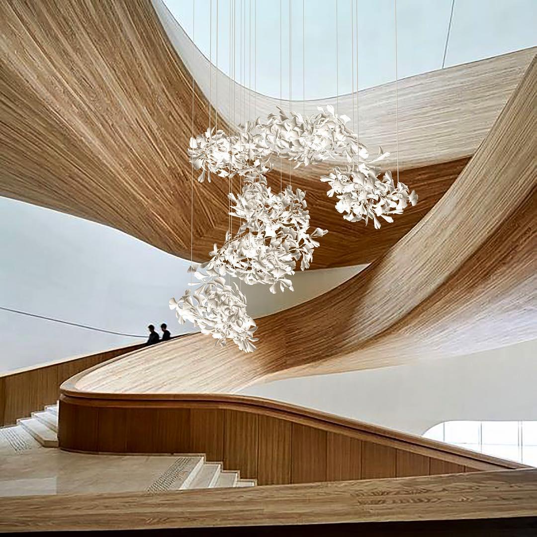 Ginkgo Cluster Chandelier