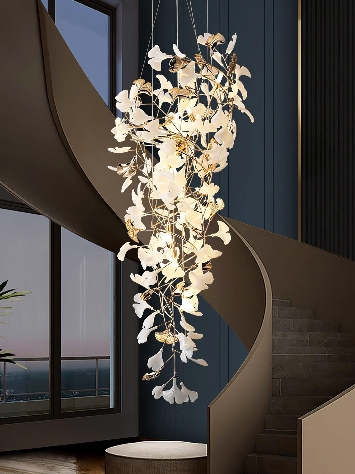 Claire Luxury Gingko Chandelier