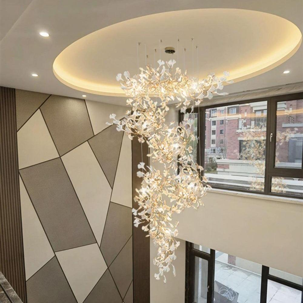 Cerivissa Gingko Ceramic Combination Chandelier