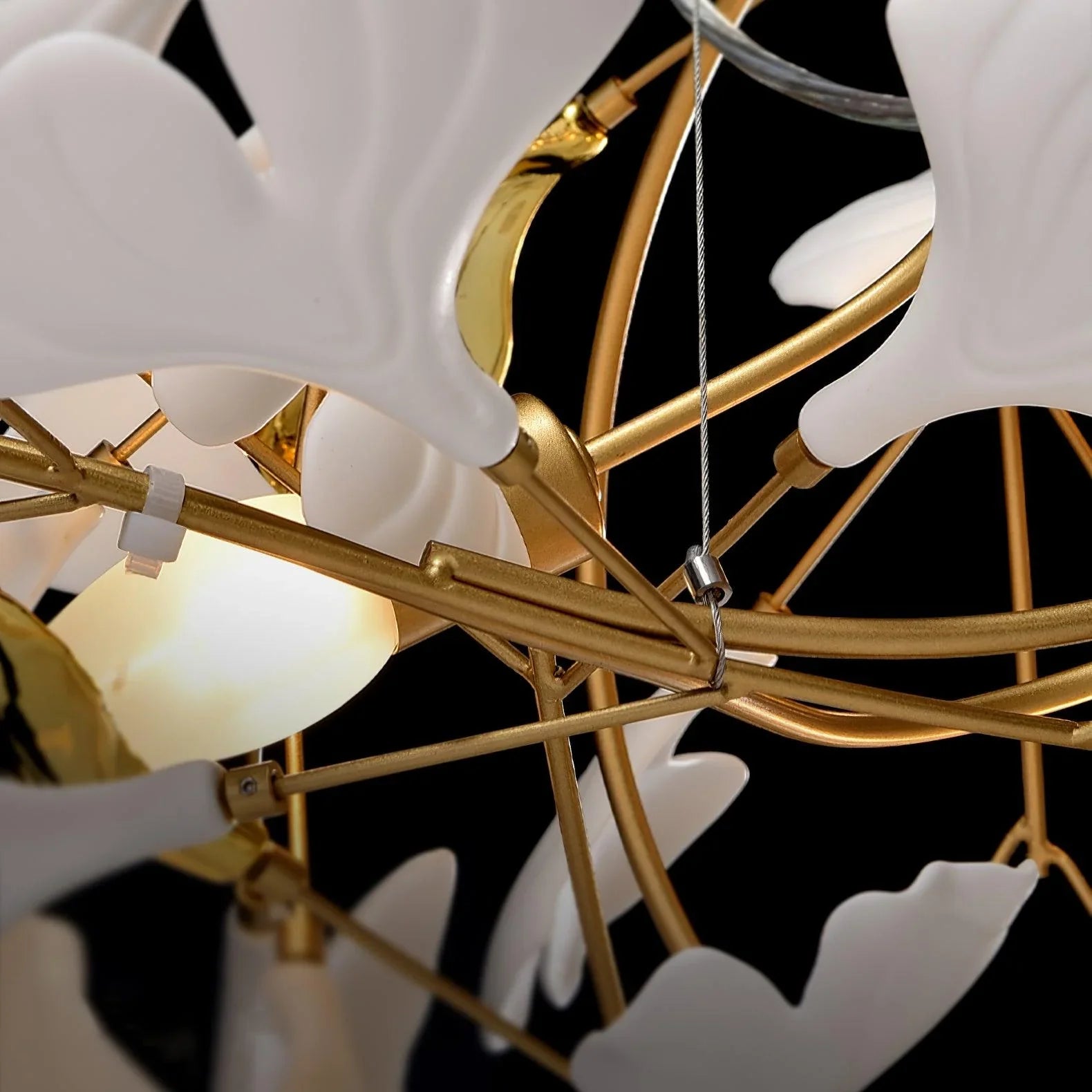 Olivia Luxury Chandelier Ceramics Living Room U Arc Shape - Neutral Decor