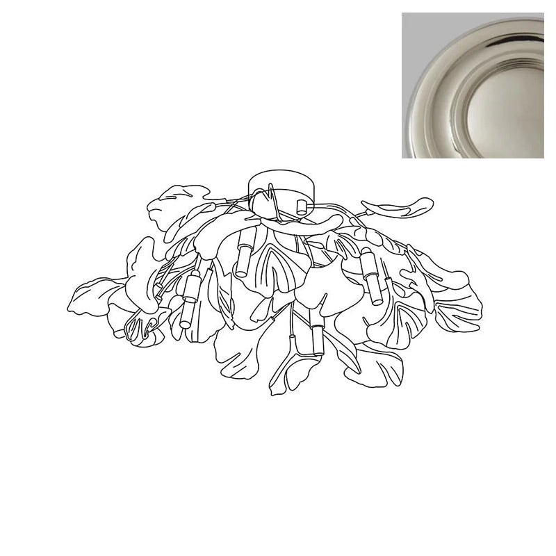 Callenne Elegant Ginkgo Leaf Ceiling Light - Neutral Decor