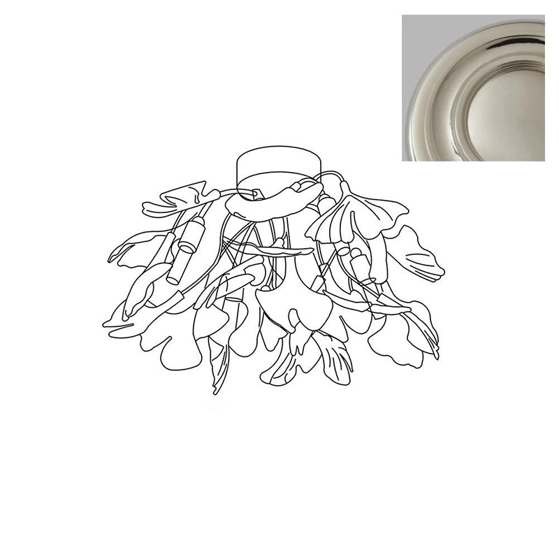 Callenne Elegant Ginkgo Leaf Ceiling Light - Neutral Decor