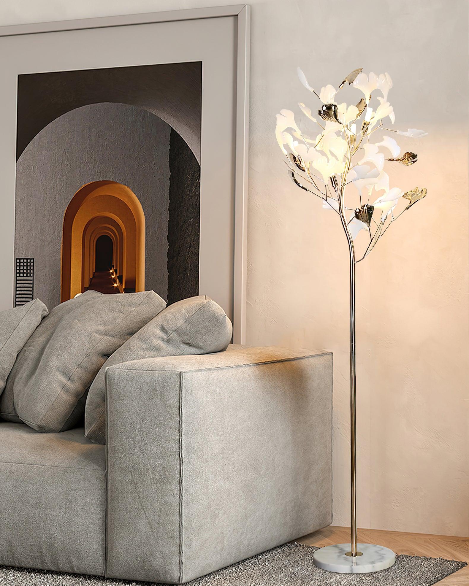 Anoren Luxury Floral Floor Lamp