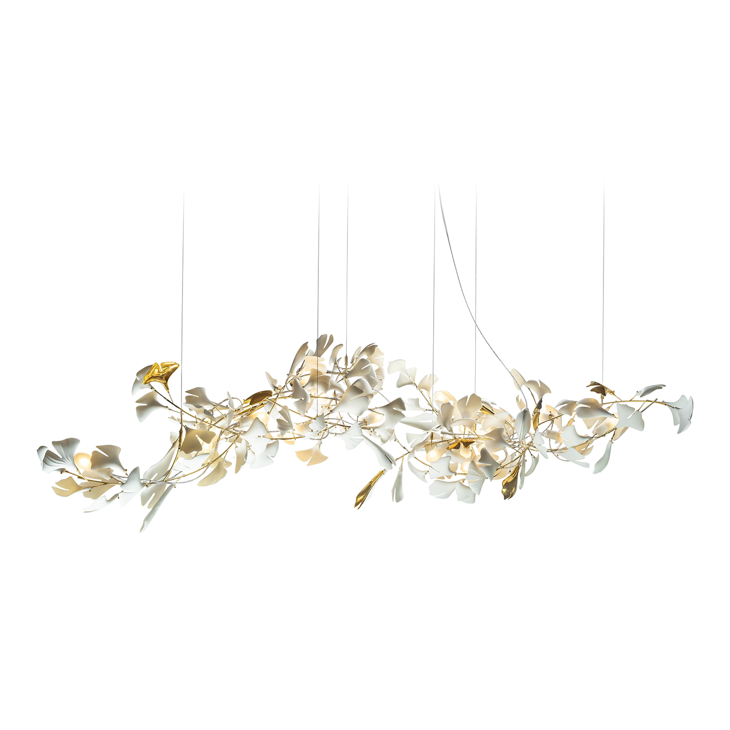 Ceroraine Chandelier Gingko A Porcelain LED Modern