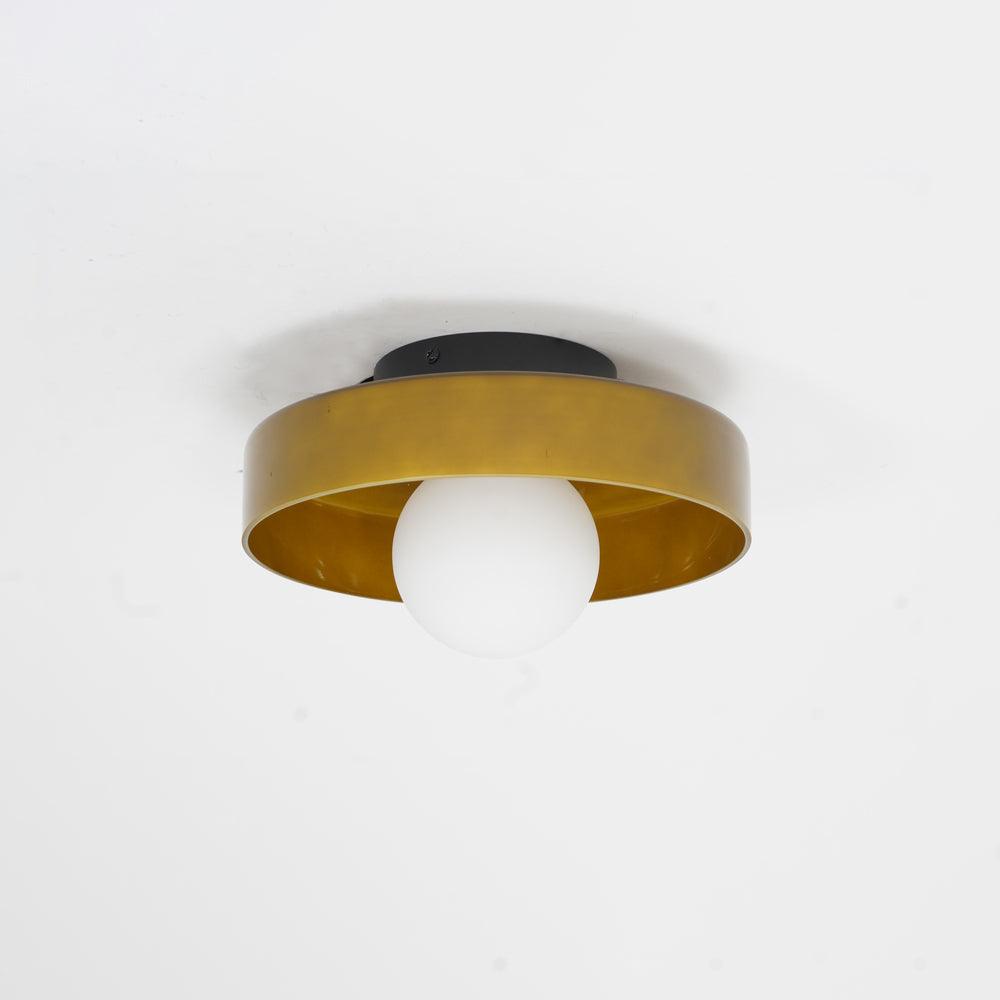 Solara Ceiling Lamp Orange Ring Playful Sculptural - Neutral Decor
