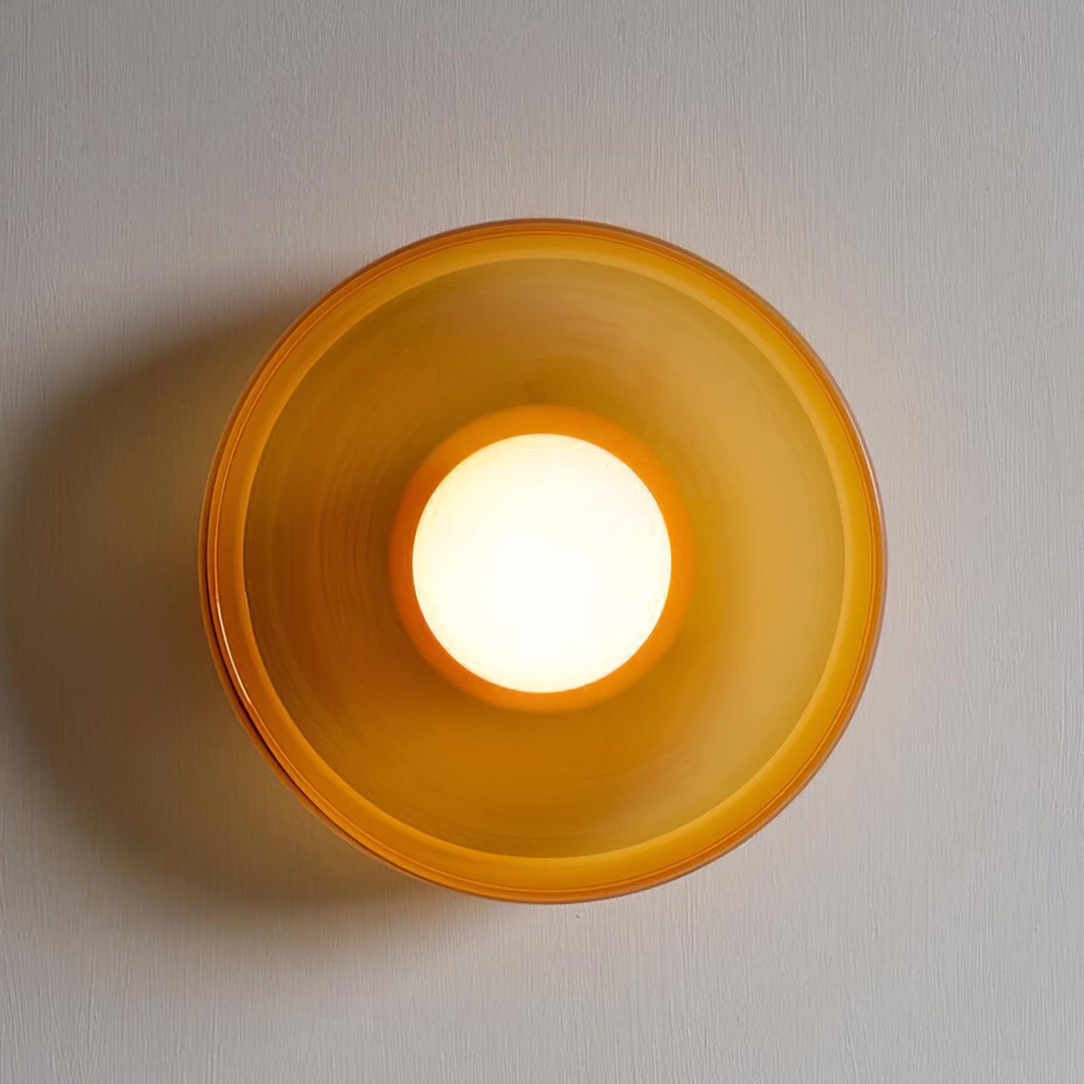 Solara Ceiling Lamp Orange Ring Playful Sculptural - Neutral Decor