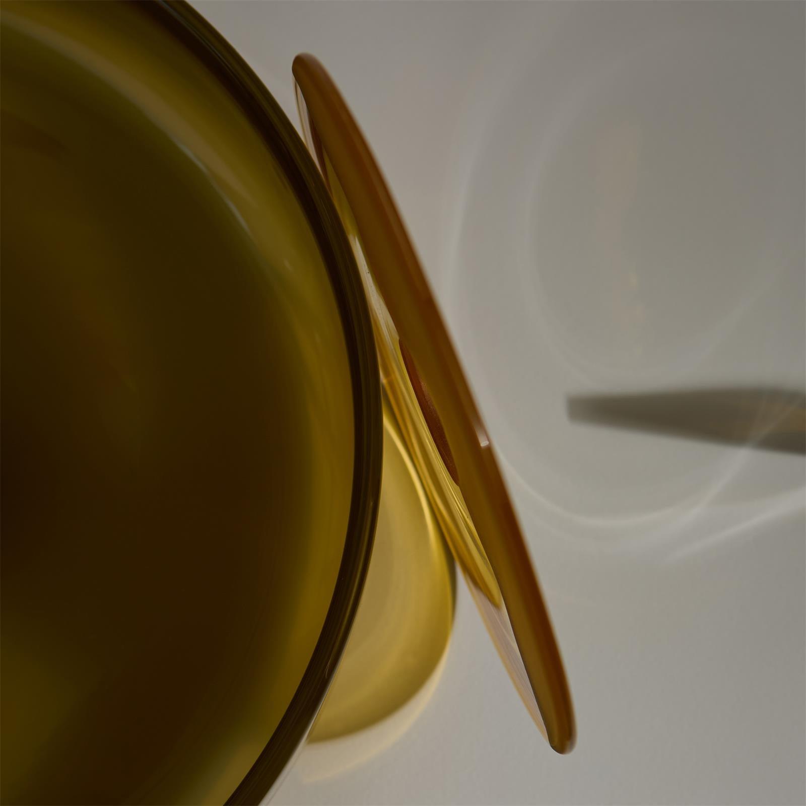 Solara Ceiling Lamp Orange Ring Playful Sculptural - Neutral Decor