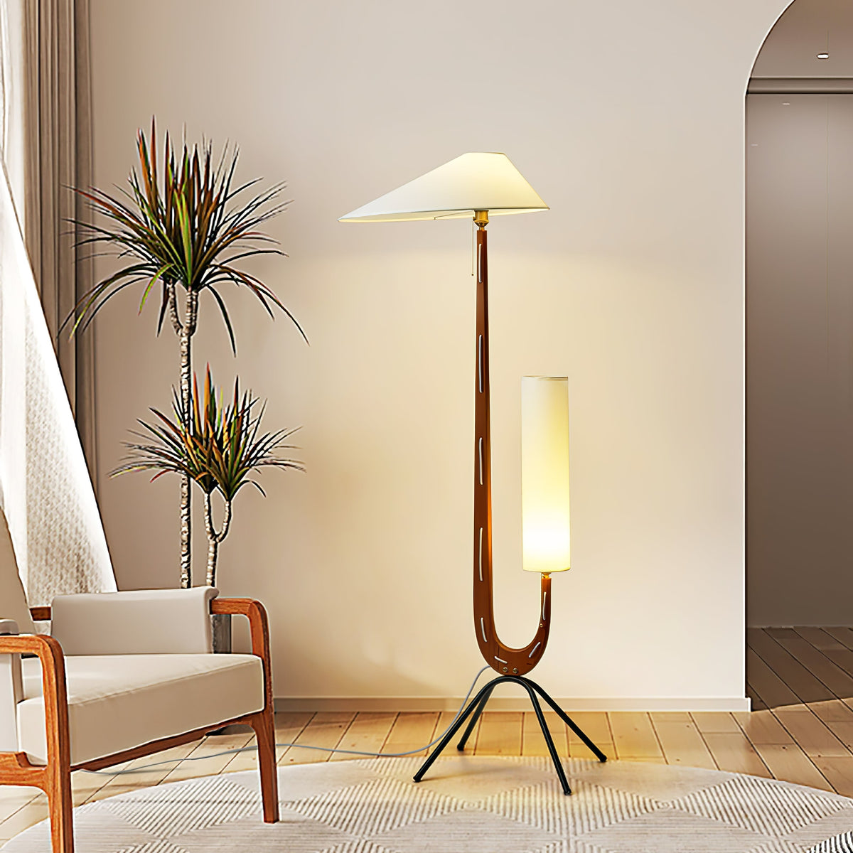 Novael Fabric Scandinavian Floor Lamp