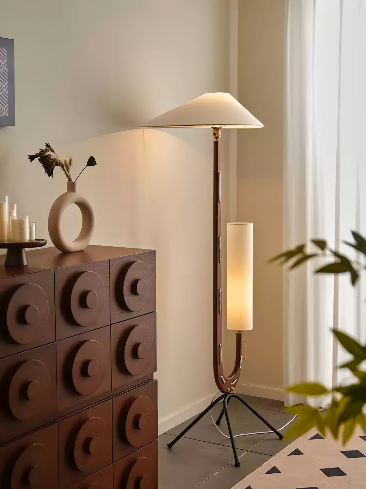Novael Fabric Scandinavian Floor Lamp