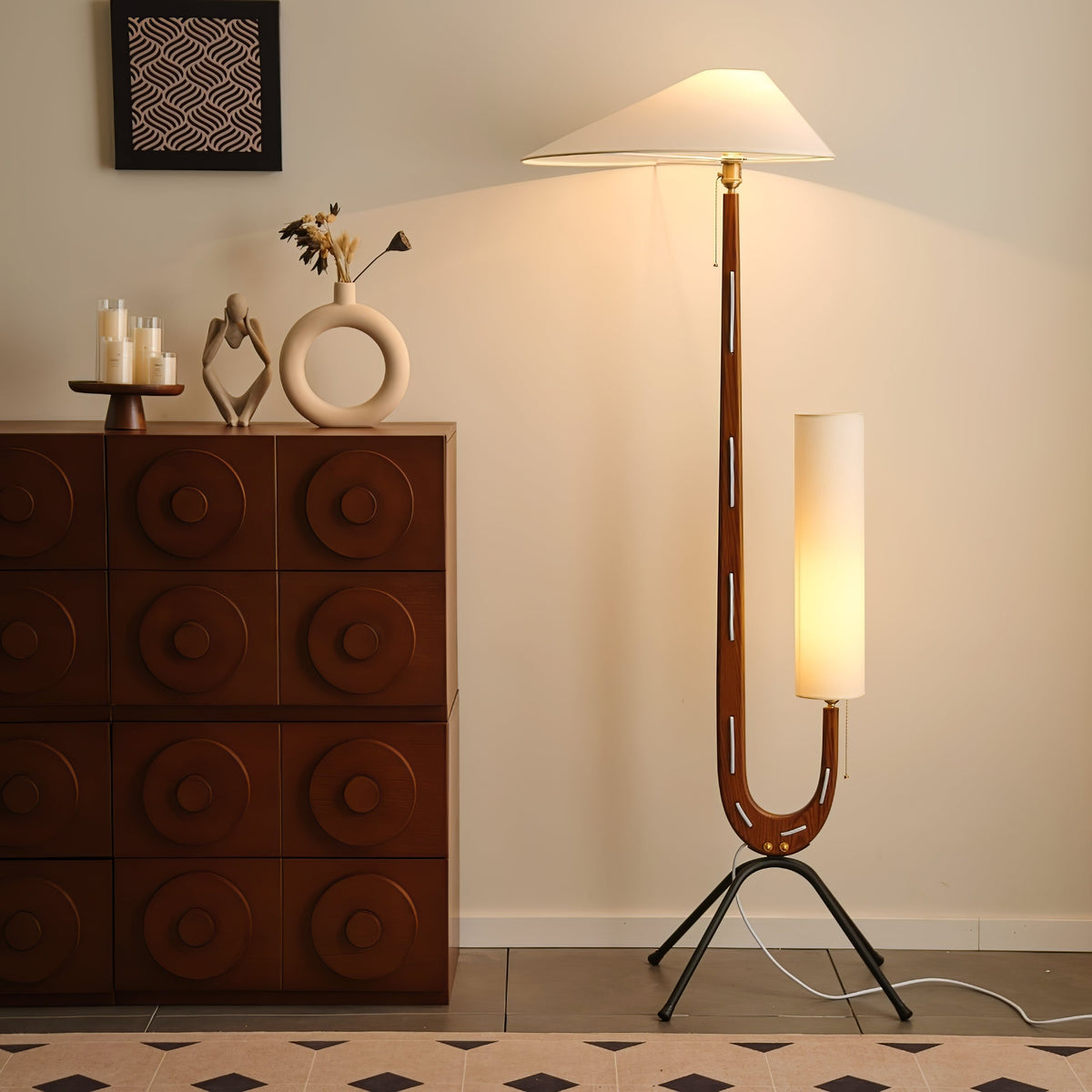 Novael Fabric Scandinavian Floor Lamp