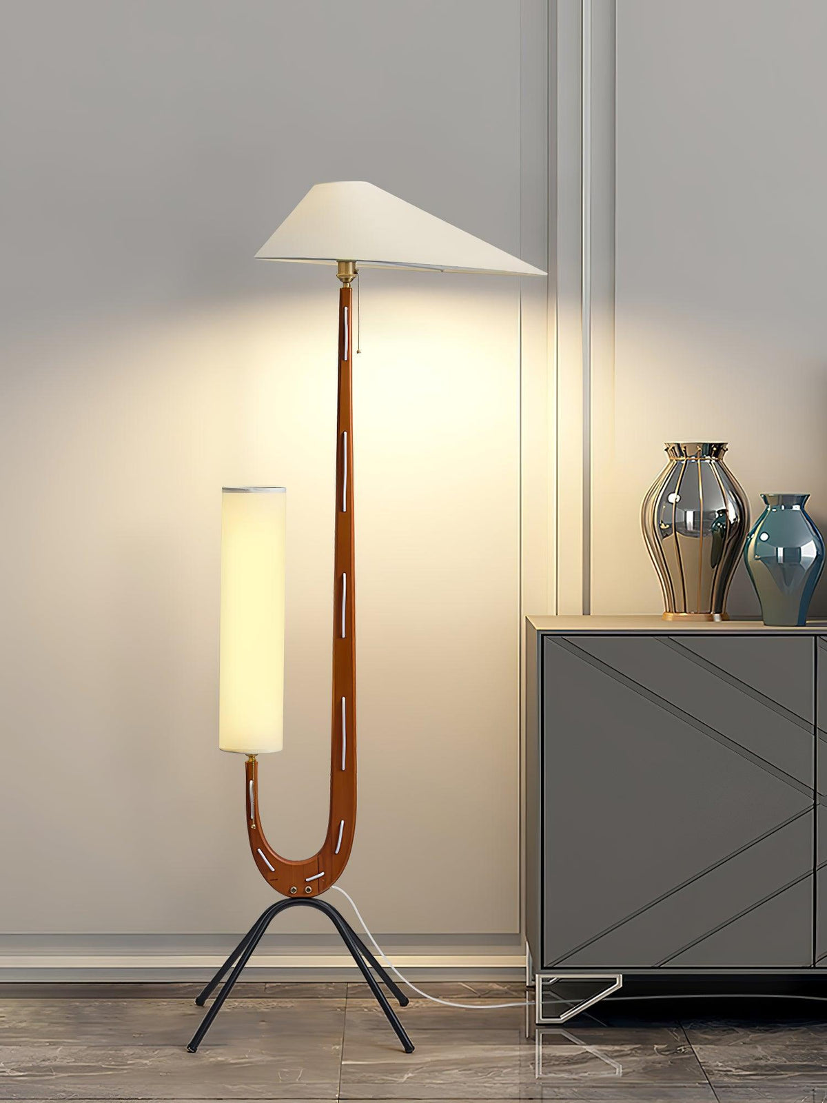 Novael Fabric Scandinavian Floor Lamp