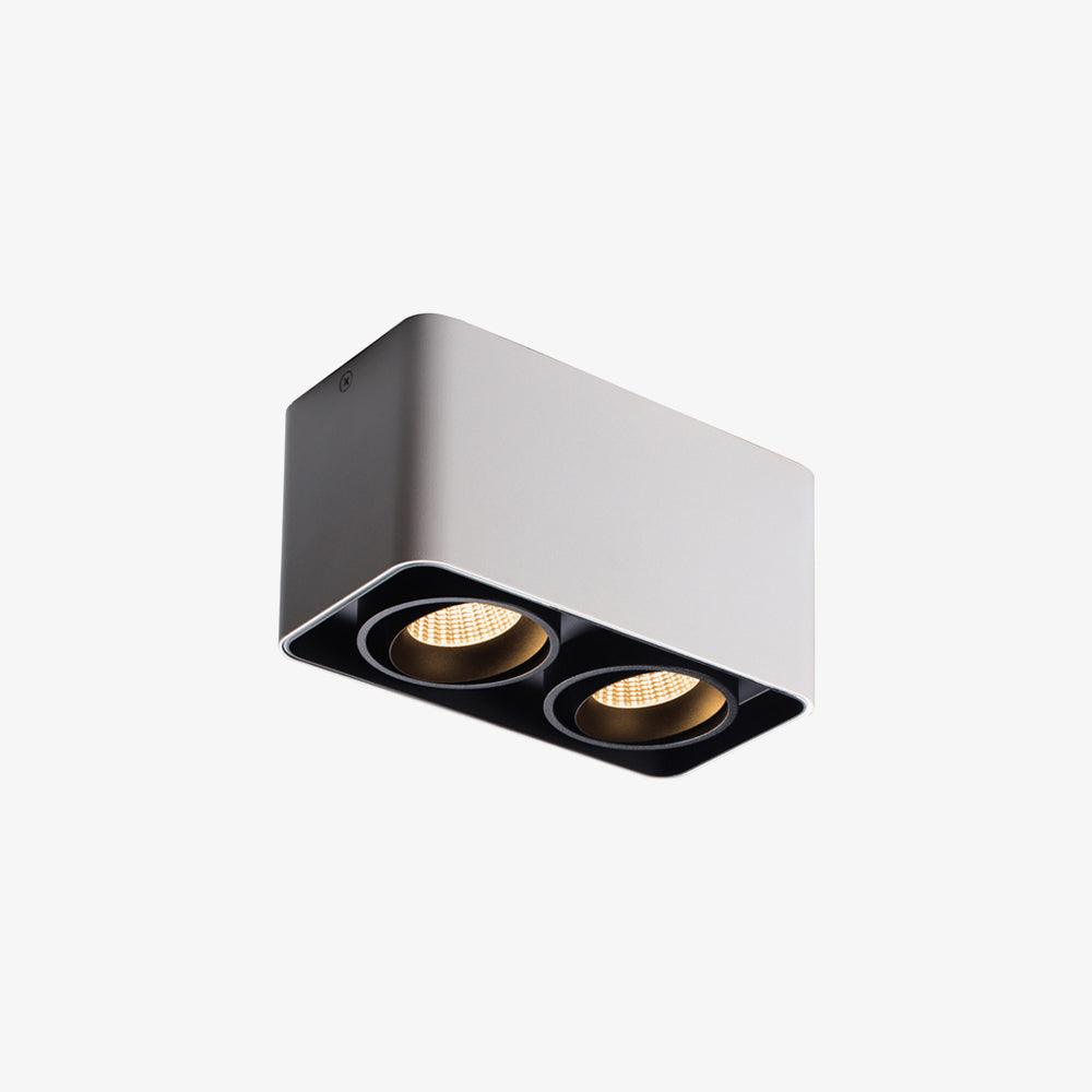 Solara Spotlight Surface Mount Twin LED Angular Minimalist - Neutral Decor