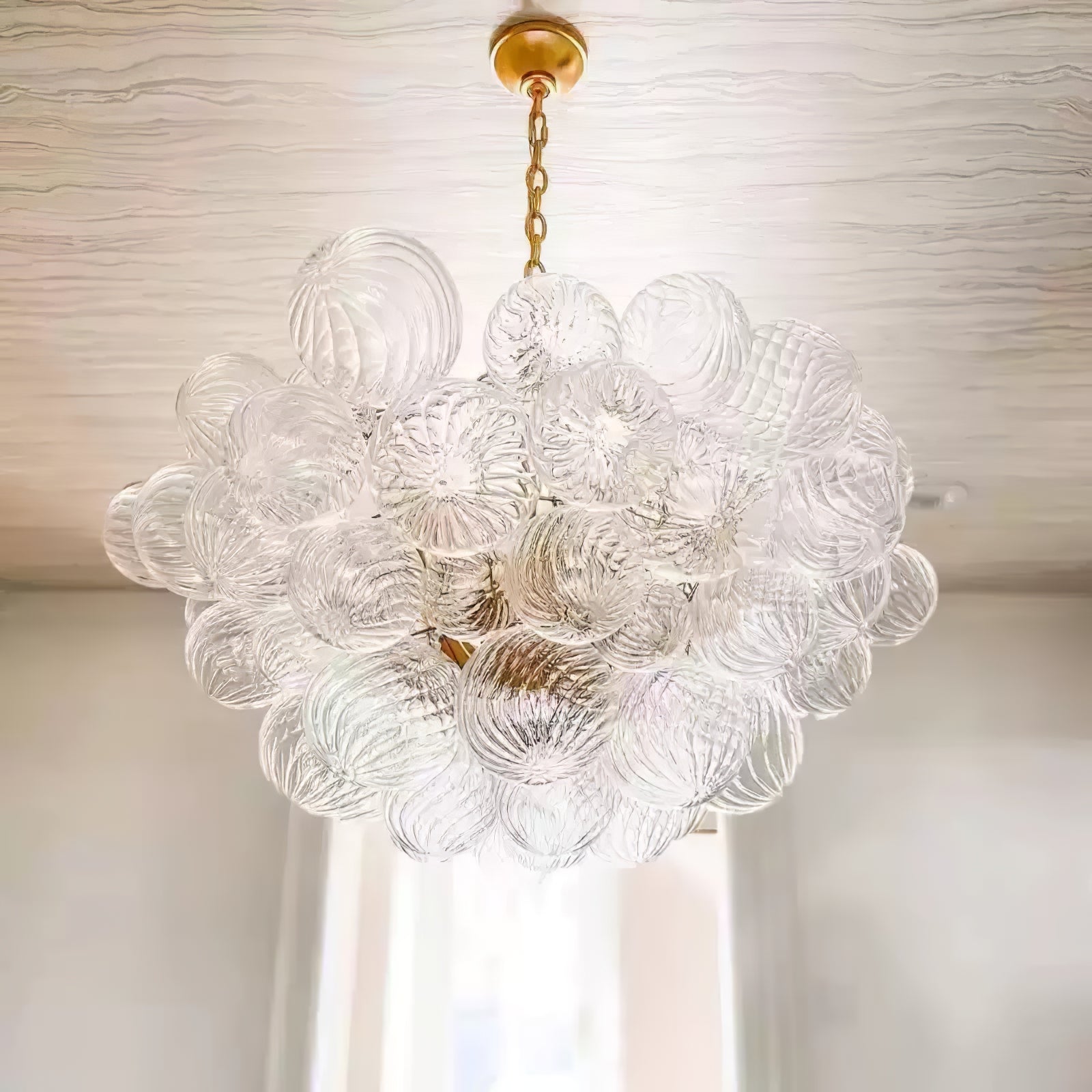 Aurora Chandelier Glass Ball Bubble Modern - Neutral Decor