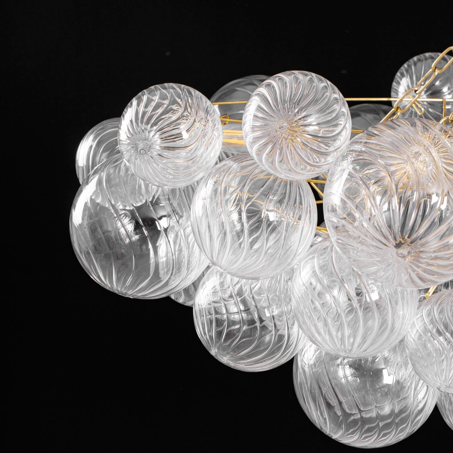 Aurora Chandelier Glass Ball Bubble Modern - Neutral Decor