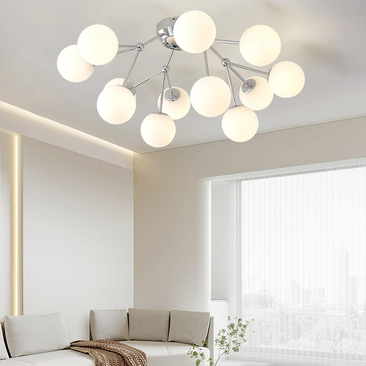 Veloel Luxury Glass Ceiling Lamp