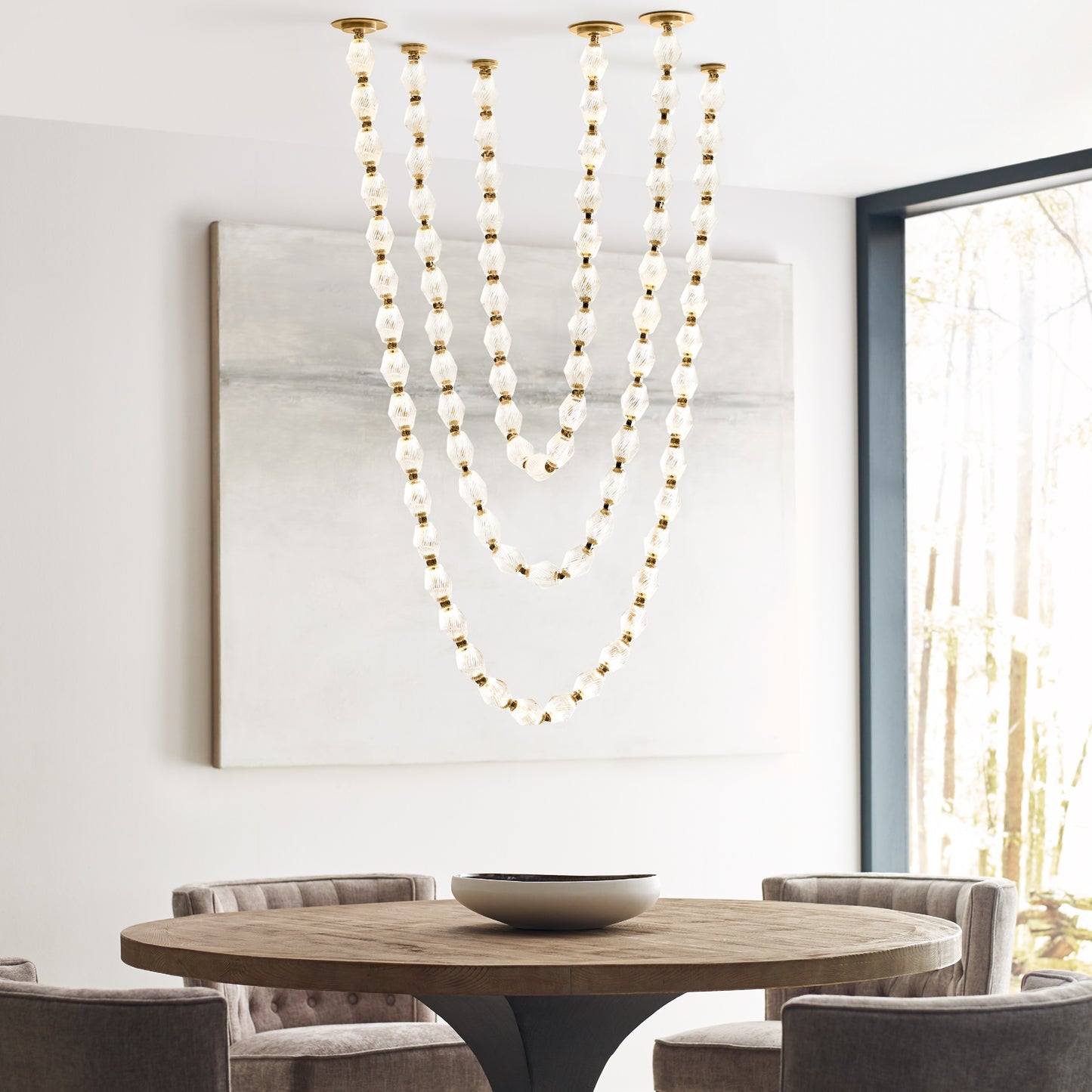 Pearlene Beaded Chandelier