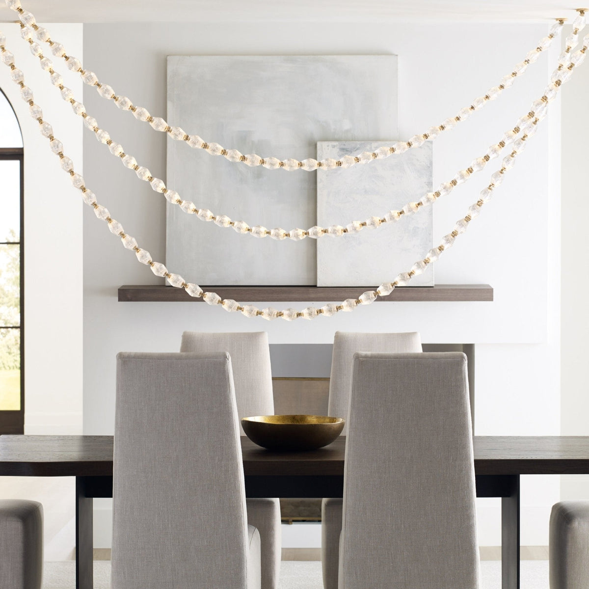 Pearlene Beaded Chandelier