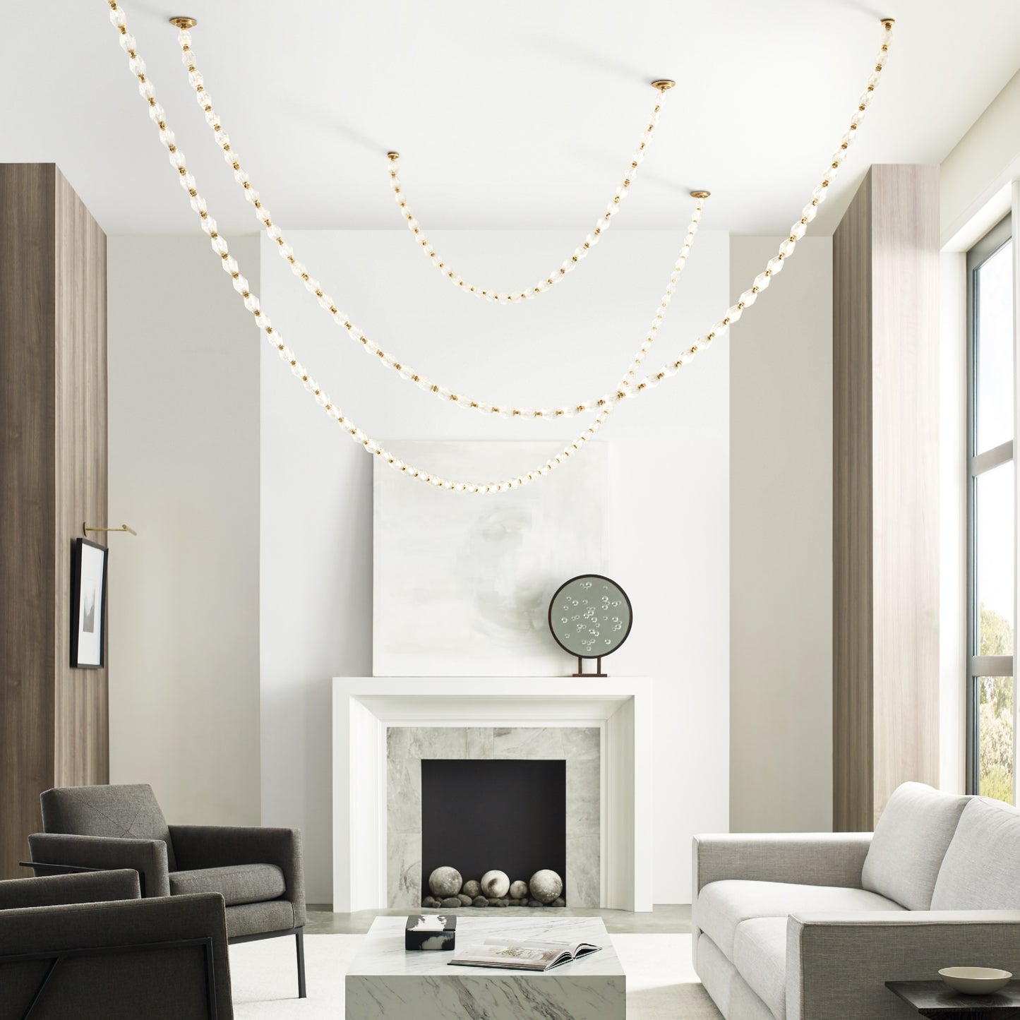 Pearlene Beaded Chandelier