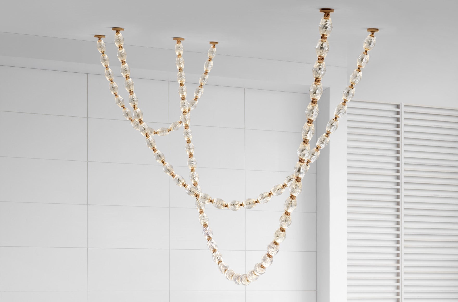 Pearlene Beaded Chandelier