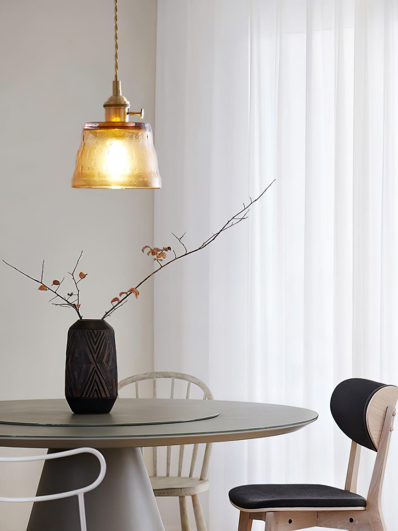 Lioreraya Pendant Lamp Copper Glass for Dining
