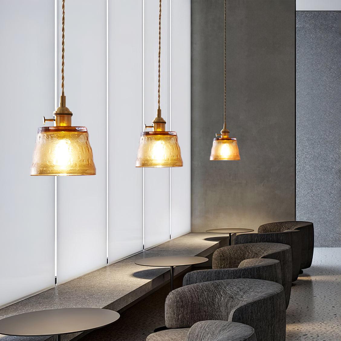 Lioreraya Pendant Lamp Copper Glass for Dining