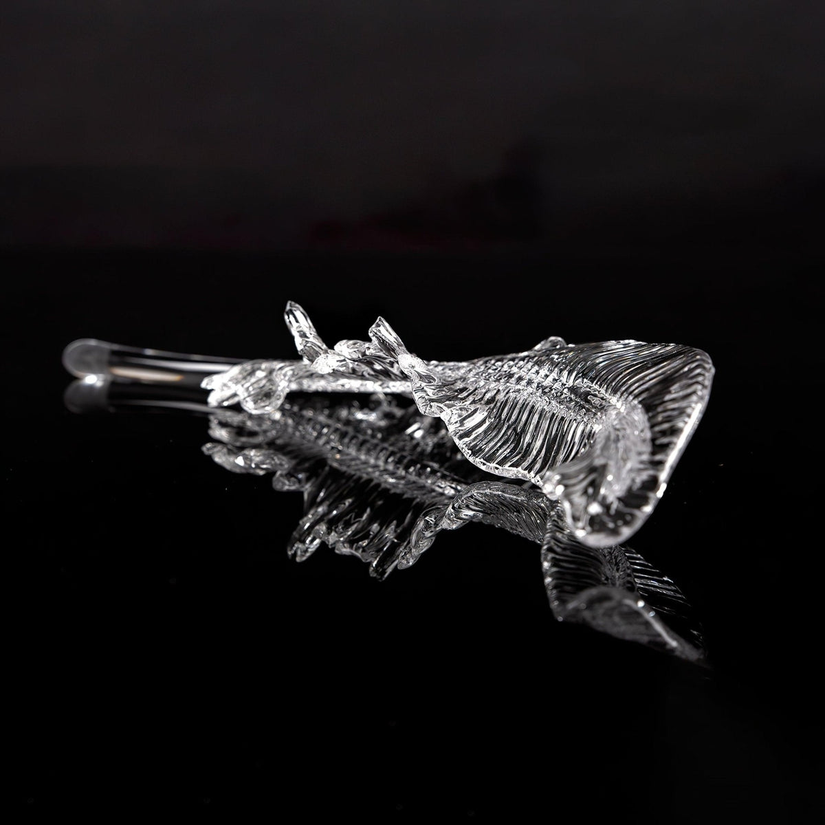 Aetherial Glass Leaf Chandelier