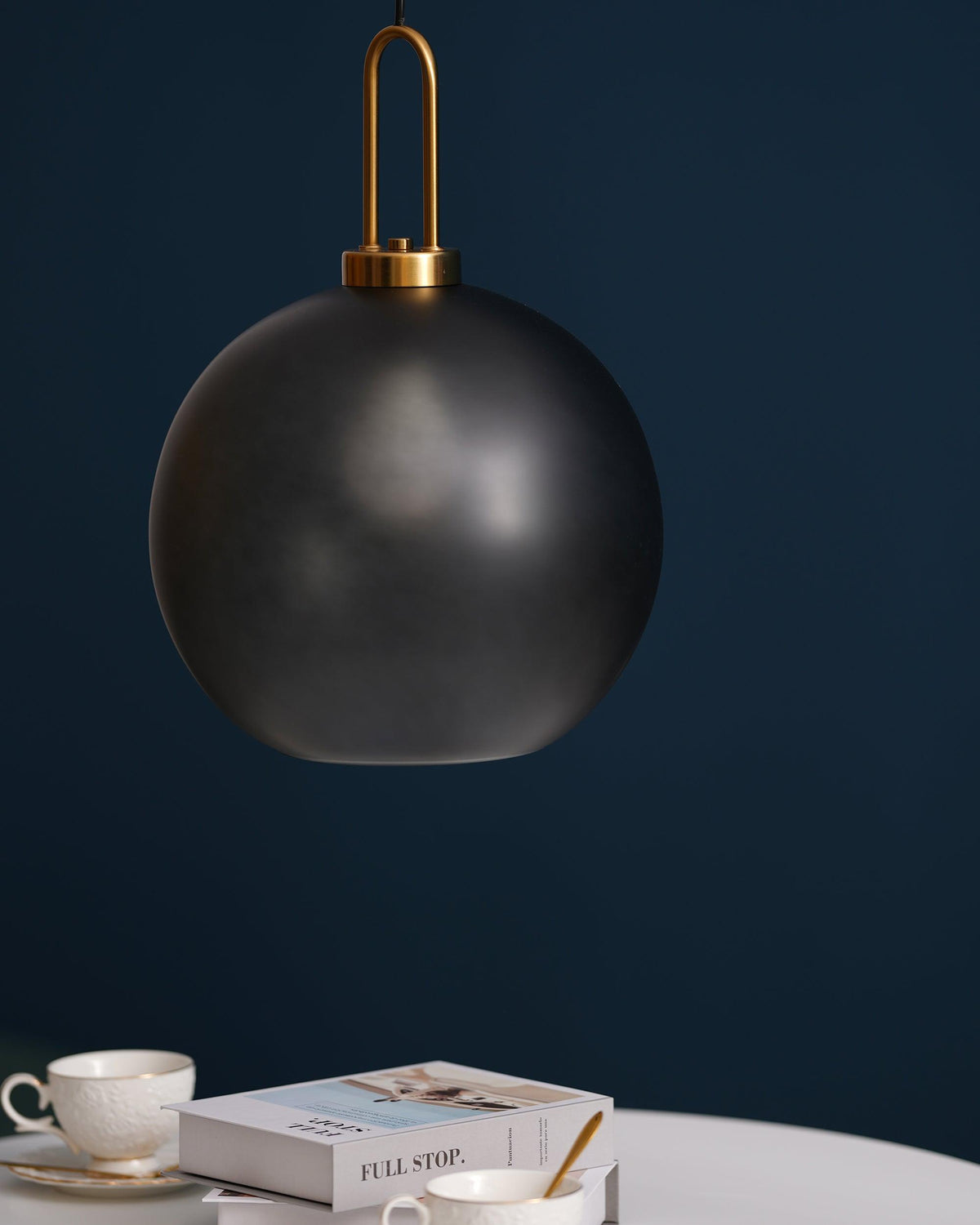 Sevelo Pendant Lamp Frosted Glass Swag Adjustable