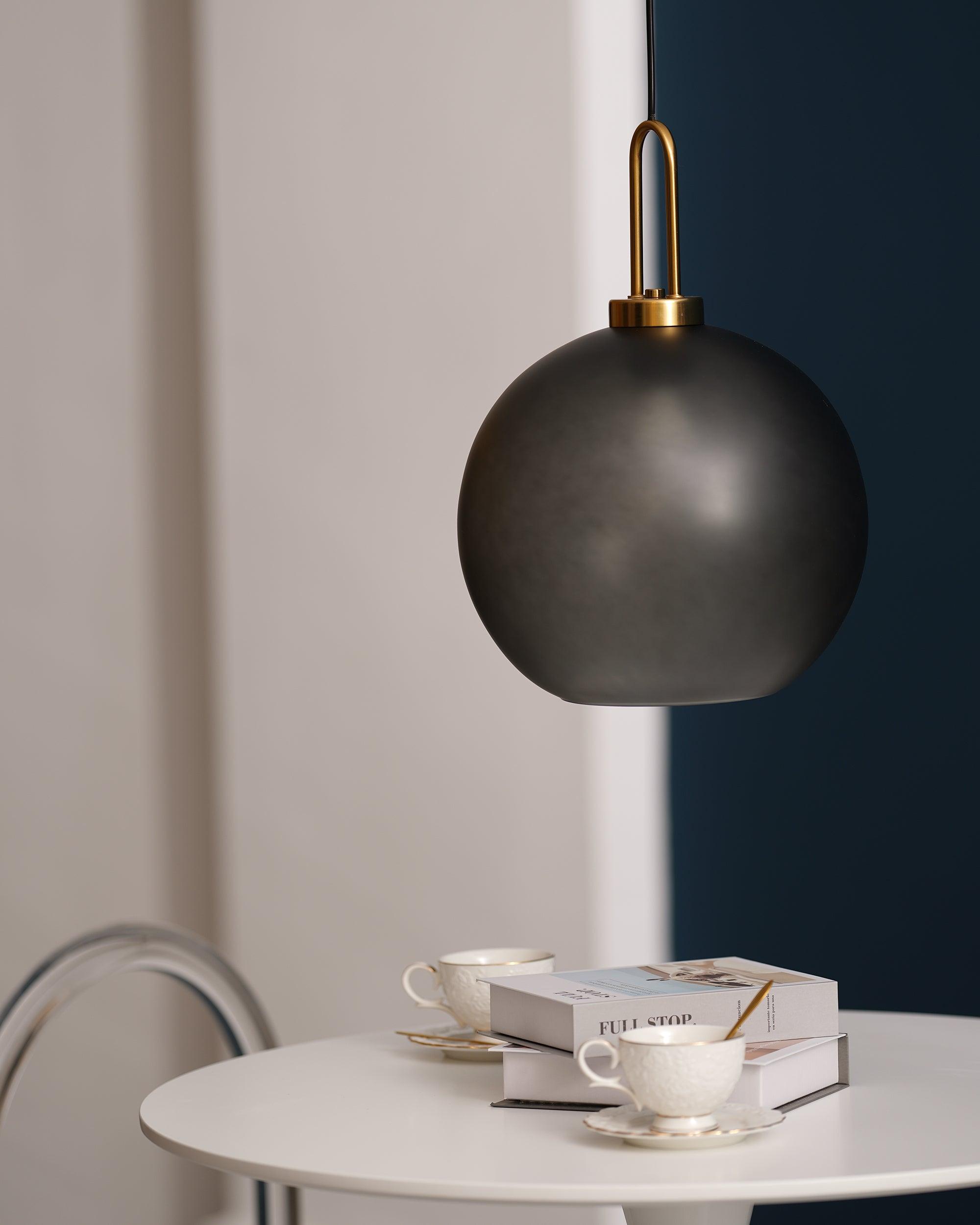 Sevelo Pendant Lamp Frosted Glass Swag Adjustable
